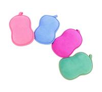 Gatuida 4piezas Esponjas De Baño Adorable Para Suaves y Duraderas Herramientas De Baño Para Bebés Esponja Exfoliante De Ducha