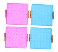 Gatuida 4Piezas Tablero de Clavos Educativo Juguetes de Aprendizaje Geométrico para Matemáticas Plástico Seguro Color Aleatorio para Educación Infantil