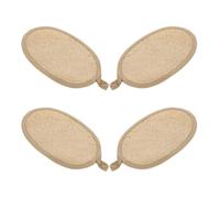 Gatuida 4piezas Toalla de Baño Natural Esponjas de Lufa Exfoliantes para Ducha Facial Corporal Esponja de Lufa para Limpieza de Espalda y Baño