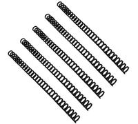 Gatuida 5 Bisagras de Hojas Sueltas Recortables para Encuadernación de 30 Agujeros, 12 Mm, Color Negro, 5 Unidades, Accesorio para Cuadernos DIY y Fabricación de Libros