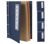 Gatuida 5 Cuadernos Vintage Estilo Chino Retro Cuaderno de Papel Kraft Páginas Blancas Libreta de Notas para Cosplay y Caligrafía Diario Creativo de Cosplay Asiático para Escribir