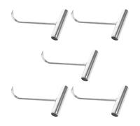 Gatuida 5 Ganchos para Carne en Acero Inoxidable Mango en Forma de T Gancho Deshuesador Profesional de 20 CM para Carnicería Cocina y Barbacoa para Colgar Carne