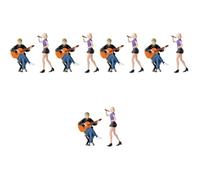 Gatuida 5 Juegos 164 Street Singer Modelo De Personaje Street Singer Modelo Decoración Hobby Miniaturas Guitarrista Decoración Miniatura Figura Humana Minis Guitarrista Figura Colgante