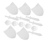 Gatuida 5 Juegos DIY Escudos de Cartón sin con y Máscara para Juguetes de Fiesta Medieval para Manualidades Disfraces de Halloween y Proyectos Escolares Actividad Familiar