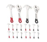 Gatuida 5 Juegos Miniature Dollhouse Tools Metal Repair Wrench Hammer Kit Pretend Play Craft Accessories For Dollhouse Decoration and Model Maintenance