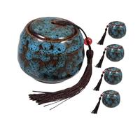 Gatuida 5 Mini urnas de cremación para Mascotas pequeñas, Ideales para Cenizas de Perros y Gatos. Caja de cerámica Conmemorativa para Cenizas, funerales de Mascotas.