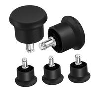 Gatuida 5 Piezas Accesorios para sillas Rueda de ricino de Silla Muebles hogar Silla se desliza Furniture Sliders sillas Ruedas para Oficina Ruedas deslizantes para sillas Black