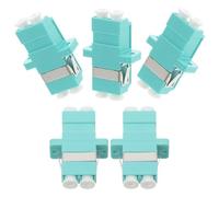 Gatuida 5 Piezas Adaptador de Fibra Óptica LC LC Conector de Cable de Fibra Kit de Acoplador para Redes de Interconexión