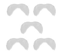 Gatuida 5 Piezas Barba Postiza Blanca de Santa Claus Adhesiva y Reutilizable Textura Realista Cómoda y Duradera para Disfraces de Halloween y Cosplay Navideño