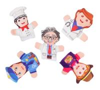 Gatuida 5 Piezas de Dedo Ocupacionales Suaves y Ligeras Muñecos de Roles para Hijos Juguetes Educativos para Historias y Estimular Imaginación Infantil