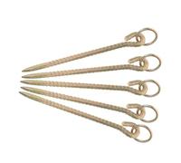 Gatuida 5 Piezas Heavy Duty Dog Stake Ground Anchor For Livestock and Pets Tie out Nail For Cattle Sheep Outdoor Camping and Farming Use Terrain Compatibility