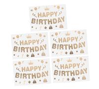 Gatuida 5 Piezas Pegatinas Autoadhesivas de Cumpleaños Decorativas Fiestas de Stickers de Globo Accesorios Celebraciones Decoración de Fiesta Especiales