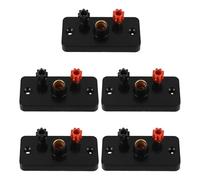 Gatuida 5 Piezas Portalámparas E10 Negro de Plástico y Cobre para Bombillas de Experimentos Científicos, Resistente y Duradero, Adecuado para Proyectos y Laboratorios de Investigación