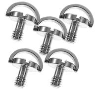 Gatuida 5 Piezas Tornillo para Cámara De Acción Montura Trípode Piezas De Montaje De La Cámara Tornillo De Montaje De La Cámara Tornillo Trípode Camara Deportiva Hierro - Niquelado Anillos