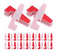 Gatuida 50 Almohadillas Adhesivas para Prensatelas de Máquina Overlock Accesorio de Plástico Resistente para Costura Antideslizante Compatible Prensatelas Cuatro Hilos Pack 50 Unidades