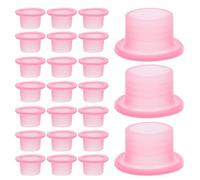 Gatuida 50 Juntas de Silicona Rosa para Grifos y Tuberías de Agua Anillos de Sellado Roscados 1/4 Resistentes a Fugas Kit de Reparación para Mangueras y Válvulas Angulares