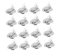 Gatuida 50 piezas Bases de Broche de Metal para Manualidades Bandejas para Hacer Broches Cierres Seguros para Alfileres Accesorios DIY para Decoración Personalizable