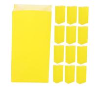 Gatuida 50 Piezas Bolsa De Envase Bolso Del Favor De Fiesta Pequeño Día Festivo Departamento Comercio Bolsas De Papel Planas A Granel Almacenamiento Tratar Yellow Papel Kraft