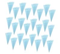 Gatuida 50 Piezas fuente de papel conos de envoltura de ramo de flores confeti de boda papel confeti porta dulces hueco conos de pétalos de flores Decoraciones de fiesta de bodas