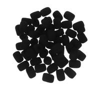Gatuida 50 Piezas Mini Micrófono Espuma Protectora Antiviento Alta Densidad Compatibles con Micrófonos de Solapa Auriculares para Reducción de Ruido y Protección