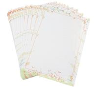 Gatuida 50 Piezas Papel de Carta Blanco Engrosado, Papel de Escritura Retro, Escritura Suave y Cómoda, Estilo Vintage Elegante, para Escribir Poemas en Mayoría de Ocasiones y Festivales