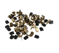 Gatuida 50 piezas Soportes de Estante Metálicos con Funda de Goma Resistentes y Duraderos para Gabinetes Estanterías y Muebles Clips para Baldas de Fácil Instalación