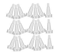 Gatuida 50 piezas Unidades Tapa para Botella Vial de Esencia Transparente con Dientes Diseño Práctico para Suero y Líquidos Conservación Óptima para Cuidado Piel