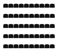 Gatuida 50 Tapones de Silicona Negros para Puertos Rj45 Función Aislante y Antipolvo, Ideales para Oficina y Hogar, Protectores para Interfaces de Red
