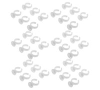 Gatuida 500 Piezas Anillos de Pegamento para Pestañas Mini Copa para Tinta y Microblading Soporte Adhesivo para Extensiones Herramienta y Versátil para Profesional