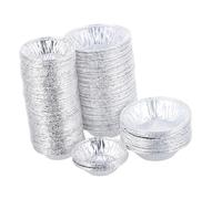 Gatuida 500 piezas Moldes para Hornear Tartaletas Desechables Aluminio Alimenticio No Adhesivos para Pasteles y Postres Reuniones