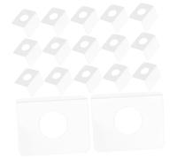 Gatuida 500 piezas Pestañas Colgantes Adhesivas Transparentes de PVC Autoadhesivas para Exhibición de Productos Tiendas Prácticas y Resistentes para Uso Oficina y Hogar