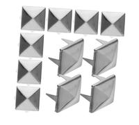 Gatuida 500 piezas Tachuelas Metálicas Cuadradas de Pirámide Plateadas Remaches Punk para Ropa Zapatos y Bolsos Clavos Decorativos Resistentes para Manualidades DIY