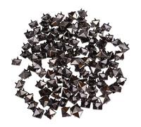 Gatuida 500 unidades de tachuelas pirámide cuadrada para ropa, bolsos, cuero, calzado, estilo punk rock, clavos metálicos de 4 puntas, accesorios decorativos
