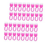Gatuida 50piezas Anillo De Copa De Color De Plástico Copas Para Anillos De Pestañas Soporte Para Extensiones Para Uso Salón De Belleza