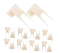 Gatuida 50piezas Tenedor De Fruta para Loros Accesorio Esencial para Jaulas De Pájaros Grandes Unidades Soporte Colgante para Comedero De Plástico