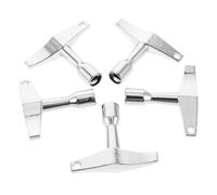 Gatuida 5piezas Teclas de Batería Llave Cuadrada de Metal Plata Accesorios de Afinación para Instrumentos Musicales Herramienta de Percusión para Escenario