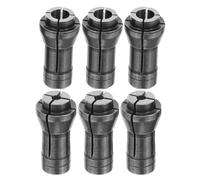 Gatuida 6 adaptadores de pinza de sujeción para rectificadora de 3 mm y 6 | Las pinzas de acero al carbono sujetan firmemente las brocas de amolar de vástago estándar de 1/4 y 1/8 de pulgada.
