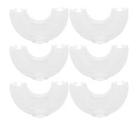 Gatuida 6 cabezales de cepillo de dientes de silicona extra suaves en forma | Recambio de limpieza profunda, accesorios para cepillo de dientes infantil, limpieza bucal diaria suave de 360° para niños