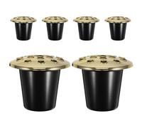 Gatuida 6 Insertos para jarrones de Cementerio: Soporte para Flores de Cementerio, Base de plástico para arreglos con 16 Agujeros, decoración para tumbas al Aire Libre para funerales.