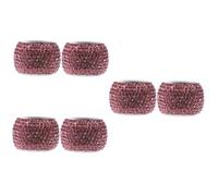 Gatuida 6 Piezas anillo embellecedor del reposacabezas accesorios para el auto almohada para reposacabezas del coche anillo de coche tapiceria coche decoración coche cobre rosa