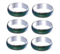 Gatuida 6 piezas Anillos de Humor para Anillos Sensibles al Estado de Ánimo que Cambian de Color Diseño Resistente y Cómodo para Fiesta de Cumpleaños y Rellenos de Bolsas de Regalo