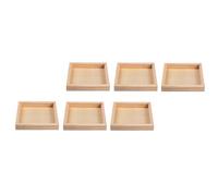 Gatuida 6 Piezas Bandejas de Madera para Puzzle Palets Apilables para Almacenaje de Bloques Bandejas Prácticas para Rompecabezas de Madera Fácil Limpieza y Reutilizables