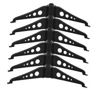 Gatuida 6 Piezas Base del Árbol de Navidad Negruzco de Plástico Soporte Práctico para Árbol de Navidad Uso Interiores