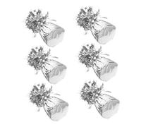 Gatuida 6 Piezas bloque de peso de globo decoraciones de globos de fiesta accesorios para globos base con peso de globo favor de la fiesta Favores de fiesta bloque de cemento Plata