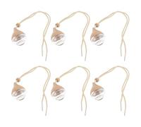 Gatuida 6 piezas Botellas de Perfume Colgantes Transparentes para Coche Difusor Aromaterapia Esencial Portátil Ambientador Fragancia