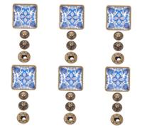 Gatuida 6 piezas Botones Vintage Broches Presión Metálicos para Ropa DIY Manualidades Decoración Multifuncional