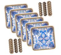 Gatuida 6 piezas Broches de Presión de Aleación y Vidrio para Costura DIY Ropa Bolsos Sombreros Manualidades