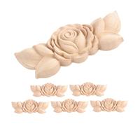 Gatuida 6 Piezas De Calcomanías Decorativas De Madera Maciza Decoración De Muebles Apliques Calcomanías para Esquinas De Muebles Marcos De Madera Decoración De Esquinas Apliques De