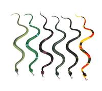 Gatuida 6 Piezas Juguete imitación Serpiente Juguete engañoso de Serpiente Falsa Figuras de Serpientes Falsas Falso Figurilla para Juguetes de Reptiles Figura de Serpiente el plastico