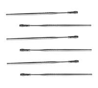 Gatuida 6 Piezas Orejera Raspador De Orejas Cuchara Para La Oreja Herramientas De Limpieza De Cerumen Herramienta De Limpieza De Cera Del Oído Espiral Acero Inoxidable Escultura De Cera